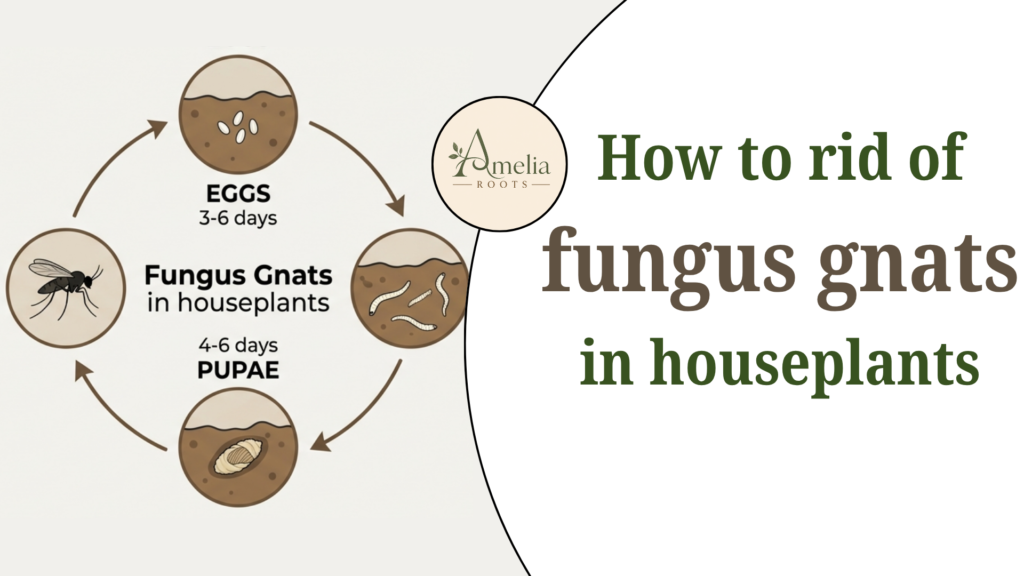 How to rid of fungus gnats in houseplants